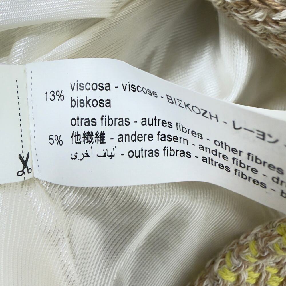 NWT Zara Textured Crop Blazer Yellow & Brown Plaid Pocket Chic Preppy Size M - Picture 9 of 9